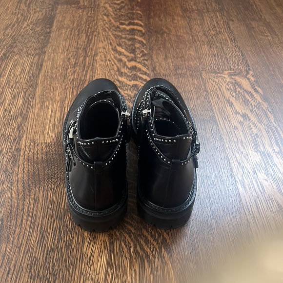 NWOT Alaia black leather studded boots, 38 1/2 - Picture 3 of 4